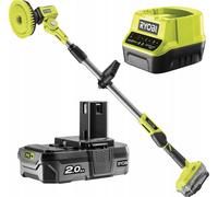 Ryobi Brosse motorisée télescopique 18V ONE+ R18TPS-120G 150 mm perche 1,4 m IPX7 2,0 Ah