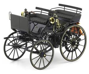 1886 Carrosse à Moteur Daimler Motorkutsche Bleu 1:18 Norev HQ 183700