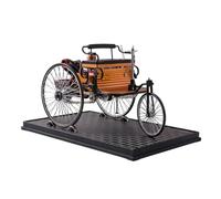 1886 Vintage Première Génération Kit de modélisme automobile à trois roues, ensemble d'assemblage de voiture électrique mécanique en métal, modèle d'affichage d'ingénierie classique, réplique de