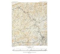 1889 Caroline du Nord Tennessee Cumerberland Blue Ridge