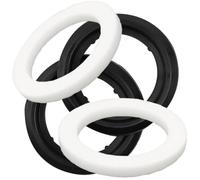 189413 Schläfer | Joint de drain d'évier de salle de bain, 1 1/4 joints pour drain Norton, joints pour drain escamotable, assortiment de joints éponge et PVC, paquet de 4 pièces
