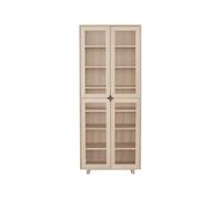 1898 Vitrine haute Vidja Chêne pigmenté blanc