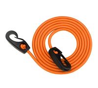 189cm Corde de Remorquage en Nylon élastique pour Remorquage en Laisse avec Lanière de Canoë-Kayak avec Mousqueton à Double Extrémité(Orange)