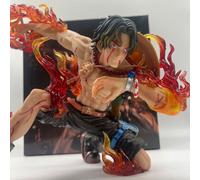 18cm One Piece Anime Ace Figure Action The Top War Portgas D Ace Action Figure Modèle Statue Modèle Collection Jouet Cadeau