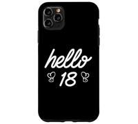18e Anniversaire Femmes Filles Hello 18 Mignon dix-Huit Ans Coque pour iPhone 11 Pro Max