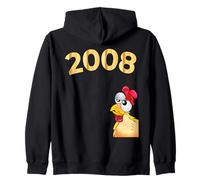 18e Anniversaire Garçon Poules Poulets Fille 18 Ans 2008 Sweat à Capuche