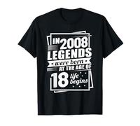 18e Anniversaire Legend Life Begins T-Shirt