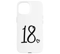 18e Anniversaire pour Filles dix-Huit Chiffres Mignons 18 Ans Coque pour iPhone 15