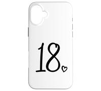 18e Anniversaire pour Filles dix-Huit Chiffres Mignons 18 Ans Coque pour iPhone 16 Plus