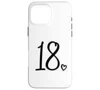 18e Anniversaire pour Filles dix-Huit Chiffres Mignons 18 Ans Coque pour iPhone 16 Pro Max