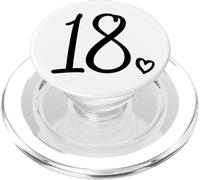 18e Anniversaire pour Filles dix-Huit Chiffres Mignons 18 Ans PopSockets PopGrip pour MagSafe