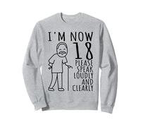 18e Anniversaire pour Lui/garçons | I'm Now 18 Years Old | 18 Bday Sweatshirt