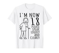 18e Anniversaire pour Lui/garçons | I'm Now 18 Years Old | 18 Bday T-Shirt