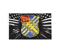 18E Régiment D'Infanterie De L'Armée Américaine : Conduite En État D'Ivresse Drapeaux Décoratif Garden Flag Résistant Aux Intempéries Bannière Pour Mur Bar Extérieur 90X150Cm