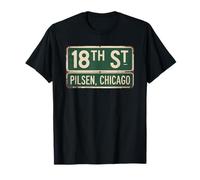 18e Rue Pilsen, Quartier de Chicago, Pride, Illinois T-Shirt