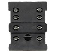 18F-2Z-A2 Small PCB Solder Base - 8-Pin Electromagnetic AC300V, 12A Rated Current, Durable Solder Socket Base for Various Applications(50)