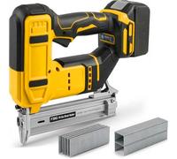 18GA Cloueuse électrique compatible avec Dewalt 20 V, pistolet à clouer et pistolet à agrafes, avec 500 clous et 500 pinces pour le travail du bois, double sécurité, 2 modes de tir (sans batterie)