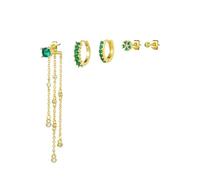 18k or boucles d'oreilles Cartilage Stud 6pcs or Hoop boucles d'oreilles piles pour les femmes Dainty coloré cubique zircone Huggie boucles d'oreilles boucles d'oreilles ensembles pour Piercing