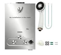 18L Chauffe-eau à Gaz,18 L/min,Instantané Chauffe Bain à Gaz Propane ou Butane,36KW Chaudière Instantanée à GPL avec Mode Hiver et Mode été pour Maison Camping Caravane