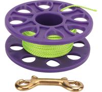 18m doigt de plongée -lumière de rouleau de fil vert fluorescent avec double crochet pour l'extérieur
