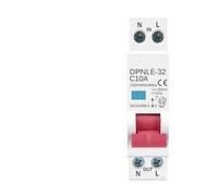 18MM 1P+N 230V 50/60Hz RCBO 6KA Residual Current Differential Automatic Circuit Breaker Over Current Leakage Protection AUOQKQUT(20A)