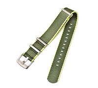 18mm 20mm 22mm 24mm Nylon Toile Bracelet de Montre Militaire Sport Anneau Boucle Montre Bracelet, Vert, 20mm