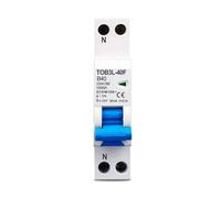 18mm A type B curve RCBO 1P+N 10KA Residual current differential automatic Circuit breaker with over current Leakage protection AUOQKQUT(B20A)