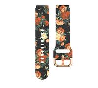 18mm Silicone Printing Watchband Strap For Garmin Vivoactive 4S/Vivomove 3S/Venu 2S Smart Watch Bracelet Wrist Band Sport