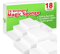 18Pack éponges Magiques, Gomme Magique Extra Durable avec Une Puissance de Nettoyage 2X Plus Forte - Nettoyage Toutes Surfaces, Cuisines, Bains, Murs, Chaussures. Élimine Les Traces et Taches Tenaces