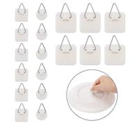 18Pcs Attache Cadre Adhésif, Supports Adhésifs Invisibles 3 Tailles, Languette Accroche Tableau Crochet Cadre Sans Percer, l'imperméabilisation Accroche Tableau Adhesif pour Salon Chambre à Coucher