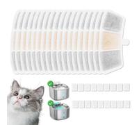 18pcs Filtres pour Fontaine à Eau Chat, Adaptés à l'eau Dure Coton Filtrant Réduisant Calcaire et Mauvaises Odeurs Compatibles avec sans Fil Oneisall PW04 3,5 L Cartouches Filtrantes Longue Durée