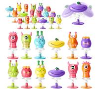 18Pcs jouets monstres sauteurs,Petit Jouet à Ressort,Sauteurs De Père Noël,Ressort Jouet,Jouets à Sauter à Ressort,ressort jouet pour enfant,pour jouets,cadeaux d'anniversaire(couleurs aléatoires)