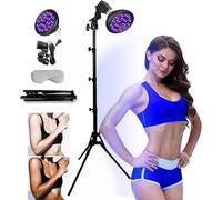 18pcs LED 395m Maison Subathig Ta-ig Dispositif, Lampe Ta-ig Masque pour Les Yeux Et Trépied, Lampadaire à Lumière Violette 54w Self Ta-ig Dispositif, pour Toute L’année Broze