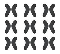 18pcs Ski & Snowboard Boots Fitting Pads, 9x2,5x0,3cm Coussinets Souples pour Bottes de Ski Rembourrage en Mousse Autocollante pour Bottes de Snowboard (Noir)