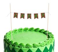 18pcs Toppers Cupcakes Pixel, Bannière Personnalisée Amusante Style Gamer Décorations de Gâteau pour Garçons Enfants Fournitures pour Fête D'halloween