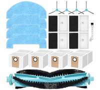 18Pièces Accessoires pour Proscenic Q8 Max,pour Mova E20 PLUS,pour MONSGA MS1 Max,pour Liectroux M70 Pro aspirateur rechange, brosse principale,serpillières,sacs à poussière,filtres,brosses latérales