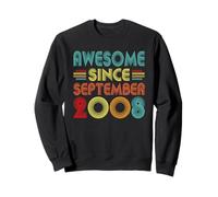 18th Birthday Idea Awesome Since September 2008 18 Years Old Sweatshirt