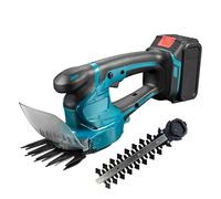 18V Taille Haie sans Fil, Taille Haie Electrique/Cisaille à Gazon avec 2 Lames, Batterie 1.5Ah, pour Coupe, Elagage, Tondeuse Gazon pour Jardinage