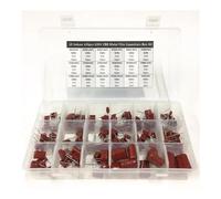 18values 145pcs 630V 1nF~1uF (102~105) CBB metal film capacitors Assortment Kit Box MQXFCZUX