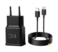 18W Chargeur Rapide pour Samsung Galaxy + 1 M Cable USB-C, Compatible avec S8 S9 S10 S20 S21 S22 S23 Ultra A54 A52S A53 A34 A33 A20E A14 A13 M54 M53 - Chargeur Rapide de Rechange d'origine