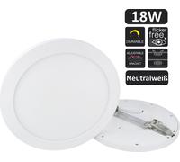 18W LED Panel Aura Easy Fix Dimmable IP20 Spot encastré apparent Spot encastré blanc neutre 4000K Plafonnier rond sans cadre