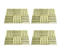 18x Bois Dalles de Terrasse Vert Revêtement de Plancher Jardin Patio vidaXL