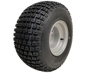 18x9.50-8 ATV Knobby Tyres Fitted on 4 Stud 4 Inch PCD Rim Wanda P322 (Set of 2)
