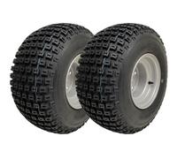 18x9.50-8 ATV Pneu Knobby monté sur jante 4 clous 100mm PCD Wanda P322 (Lot de 2)