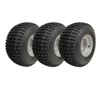18x9.50-8 ATV Pneu Knobby monté sur jante 4 clous 100mm PCD Wanda P322 (Lot de 3)