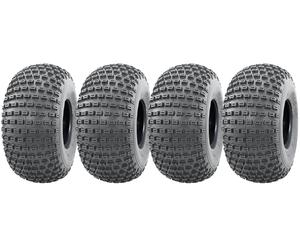 18x9.50-8 Knobby ATV Quad Trailer Tyres 4ply Wanda P322 Tubeless Tire (Set of 4)