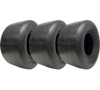 18x9.50-8 Smooth Lawnmower Tyres 4-ply Tubeless P607 Pattern 425kgs (Set of 3)