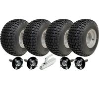 18x9.50-8 Twin Axle ATV Knobby Quad Trailer Kit Wheels, Axles, Steel Hitch 408kg
