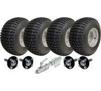 18x9.50-8 Twin Axle ATV Knobby Quad Trailer Kit Wheels, Axles Swivel Hitch 408kg