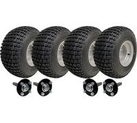 18x9.50-8 Twin Axle ATV Quad Trailer Kit 4 Knobby Wheels Hub/Stub No hitch 408kg